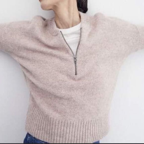 Madewell York Half-Zip Pullover Sweater Size medium - Picture 1 of 5